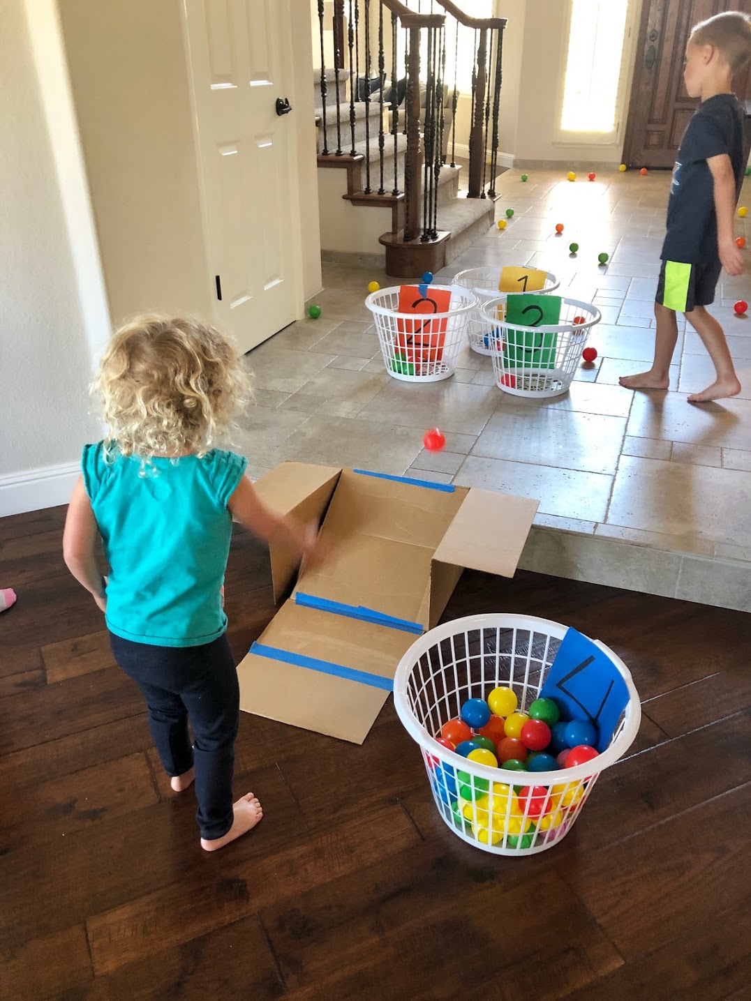 Toddler Approved! Easy Ball Launch Activity for Kids