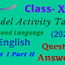 Model Activity Tasks | Second Language (English) | Class 10 | Part One and Part Two | 2020 | PDF | Question & Answer
