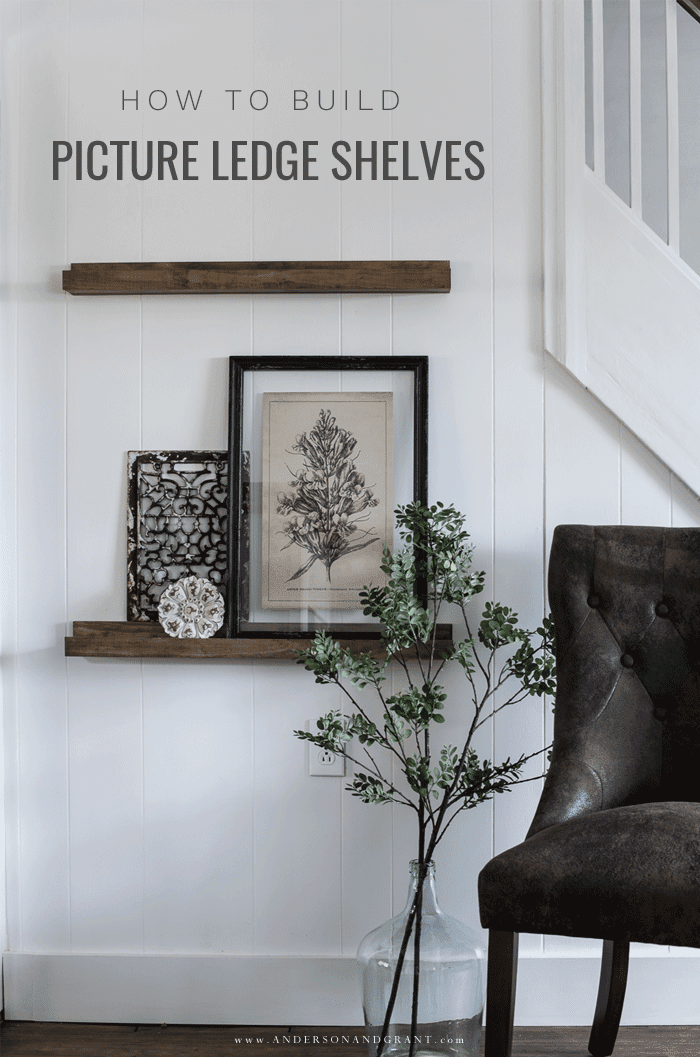 How to Build Picture Ledge Shelves