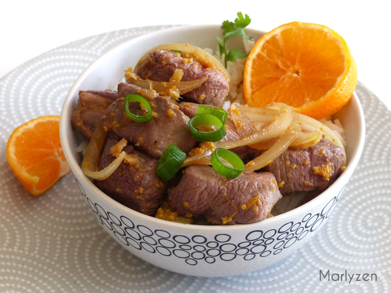 Sauté de canard à l'orange.