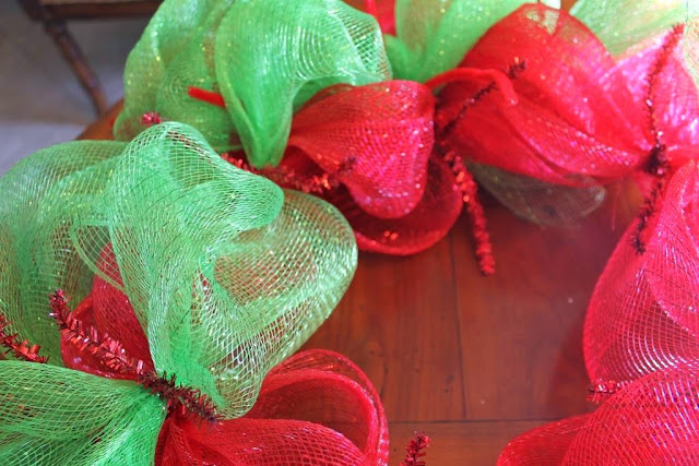 christmas mesh wreath