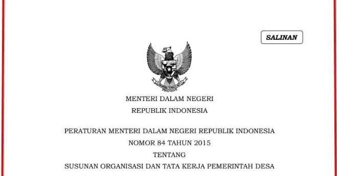 Memahami Perbedaan Kaur Dan Kasi Di Pemerintahan Desa Menurut Permendagri Nomor 84 Tahun 2015