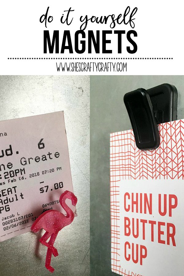 DIY magnets, flamingo magnet, clip magnet