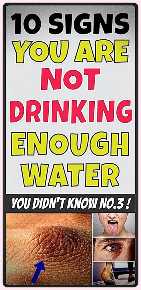 10 SIGNS YOU ARE NOT DRINKING ENOUGH WATER medicine health life