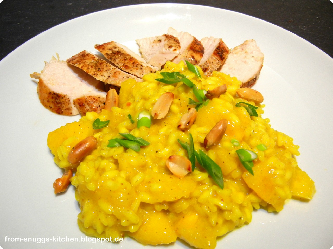 Curry-Risotto mit Ananas &amp; Erdnüssen - From-Snuggs-Kitchen