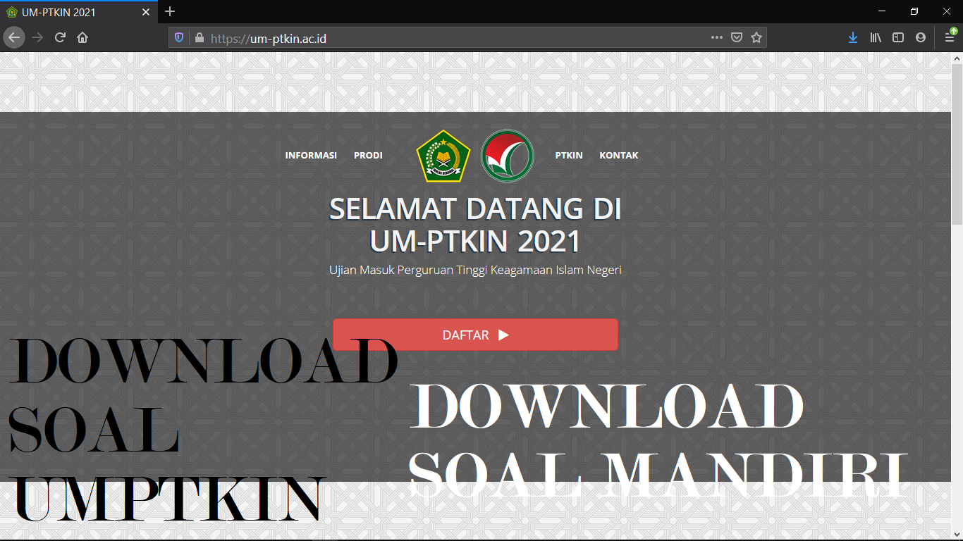 Soal Ujian Mandiri Uin 2021