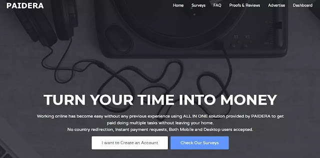 موقع paidera - أسهل وافضل موقع للربح من الانترنت