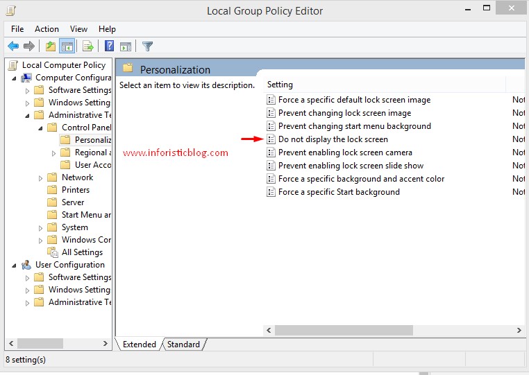How to Disable Lock Screen on Windows 10 and 8