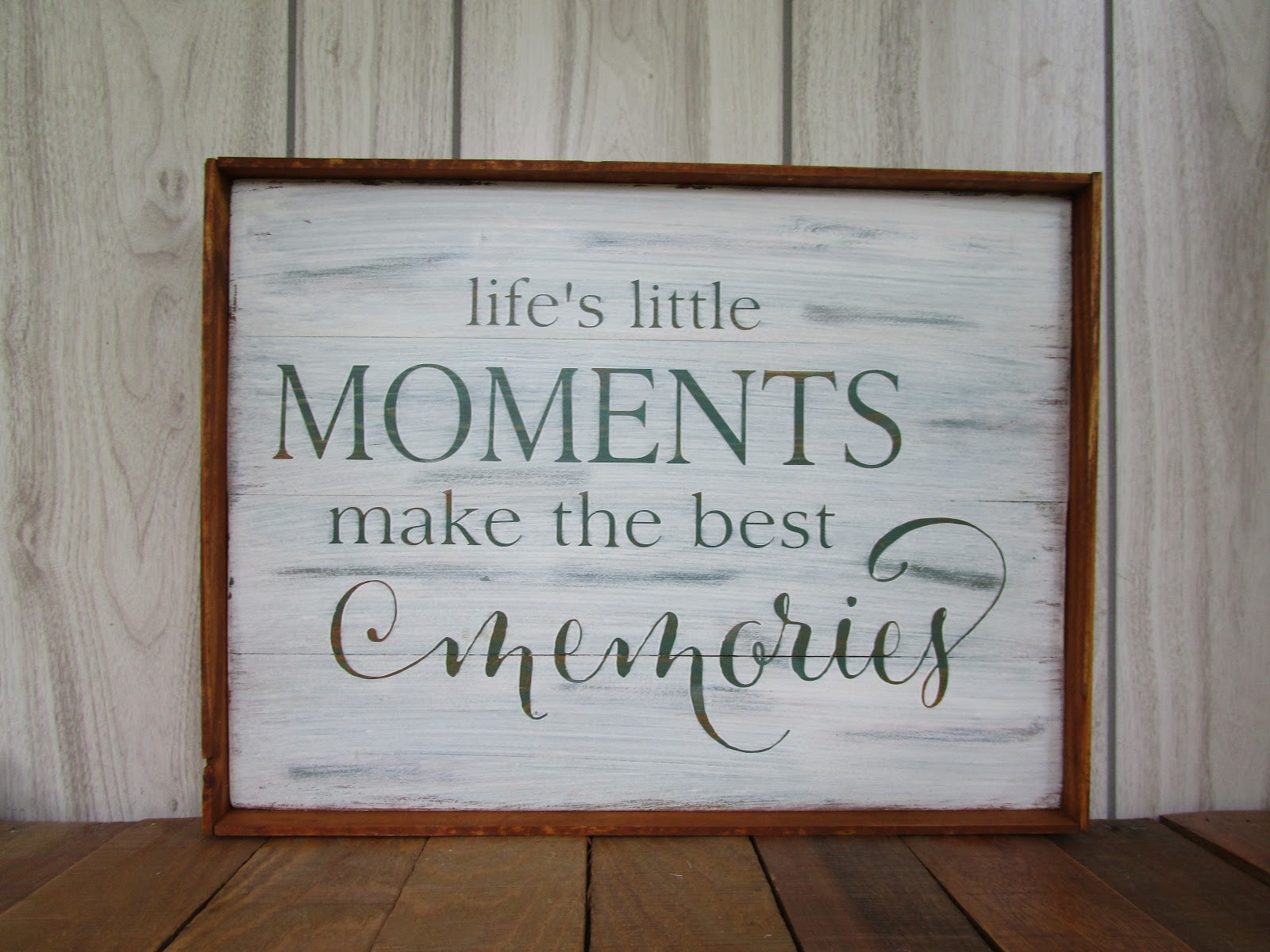 Northwoods Attic Framed Hand Painted Wood Signs with Quotes