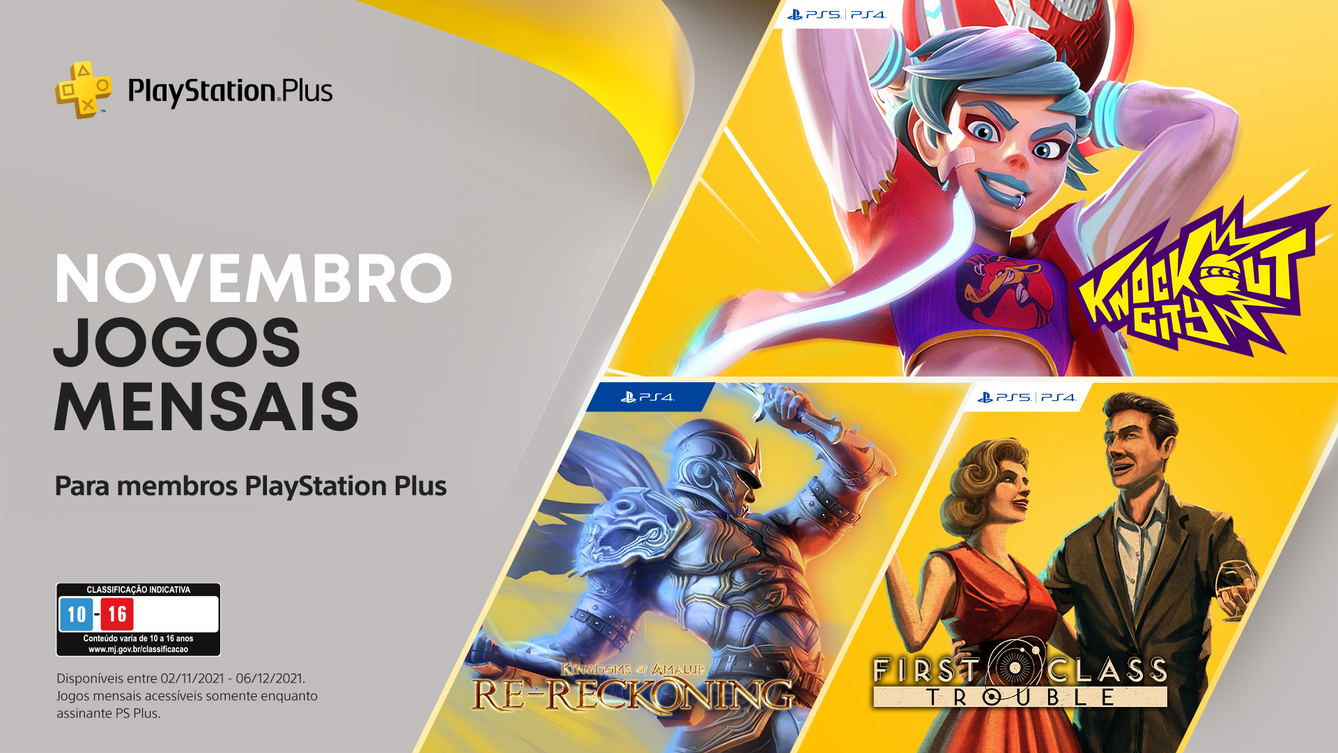 Catálogo de Jogos PlayStation Plus: confira os jogos de novembro para PS5 e  PS4 - GameBlast
