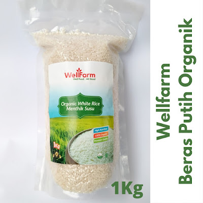 gambar beras putih organik menthik susu