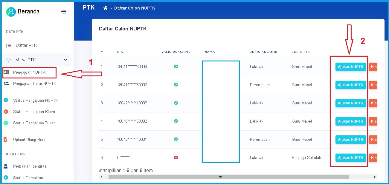 Cara Pengajuan NUPTK di Verval PTK Terbaru 2020 Kuota Axis
