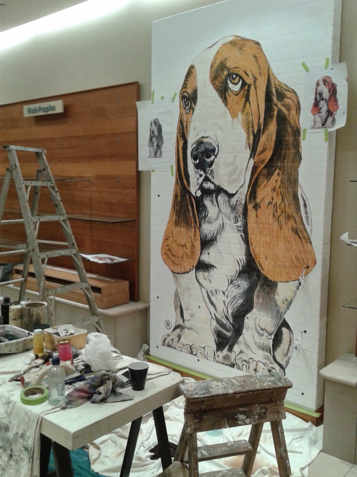 N Z MURAL ARTIST Dog Mural