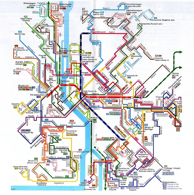 Budapeste transport map