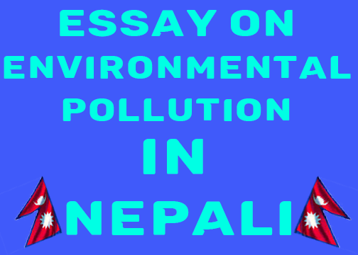 environmental pollution essay in nepali