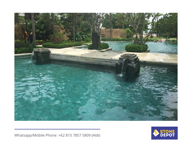 Green Sukabumi Stone Bali Green Sukabumi Stone for Swimming Pool