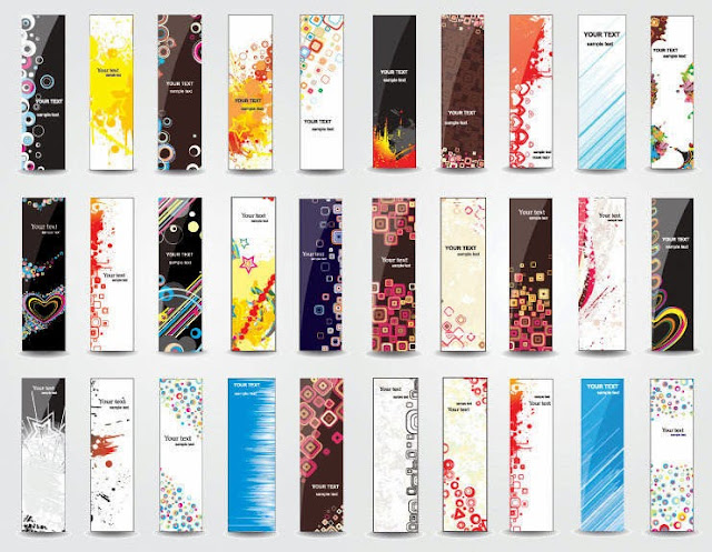 Web Vertical Banners ~ Silver Vector