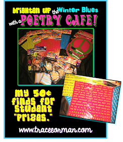 Poetry cafe raffle or door prizes ideas www.traceeorman.com