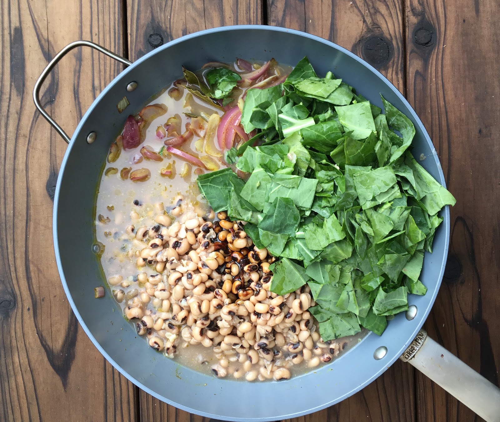 Avanti Cafe Musings New Years Black Eyed Peas w/ Ham Hock & Collards Chef Mark Cleveland