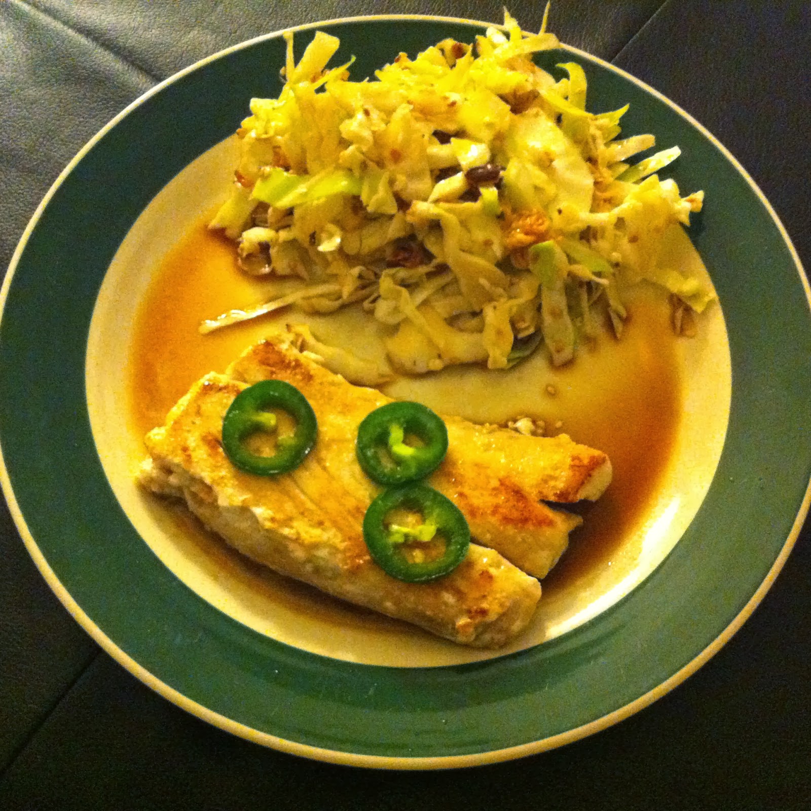 Navigating a Cluttered Kitchen Mahi Mahi with Jalapeno Ponzu