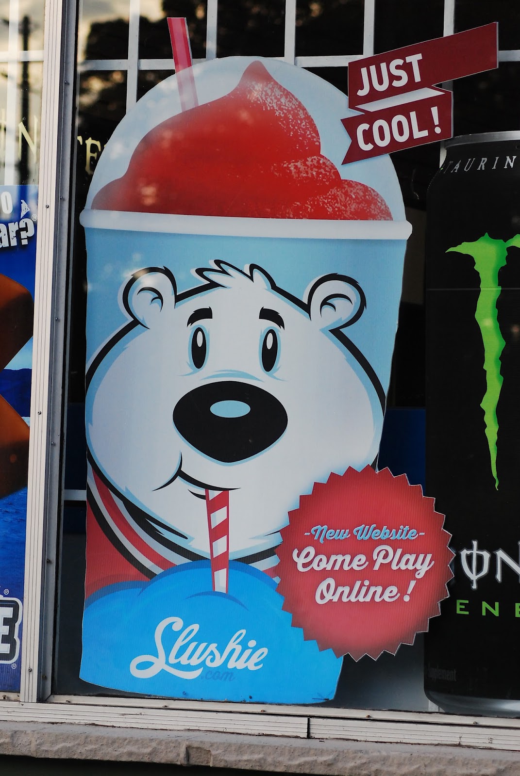 Written Inc. How much is that Slushie in the window?