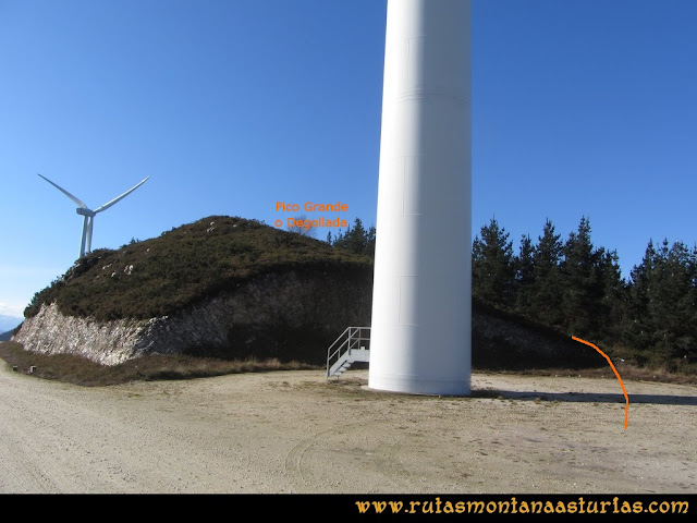 Ruta Sierra Bufarán, picos Degollada o Grande y Cotera: acceso desde el segundo molino a la cumbre de la Degollada o Pico Grande