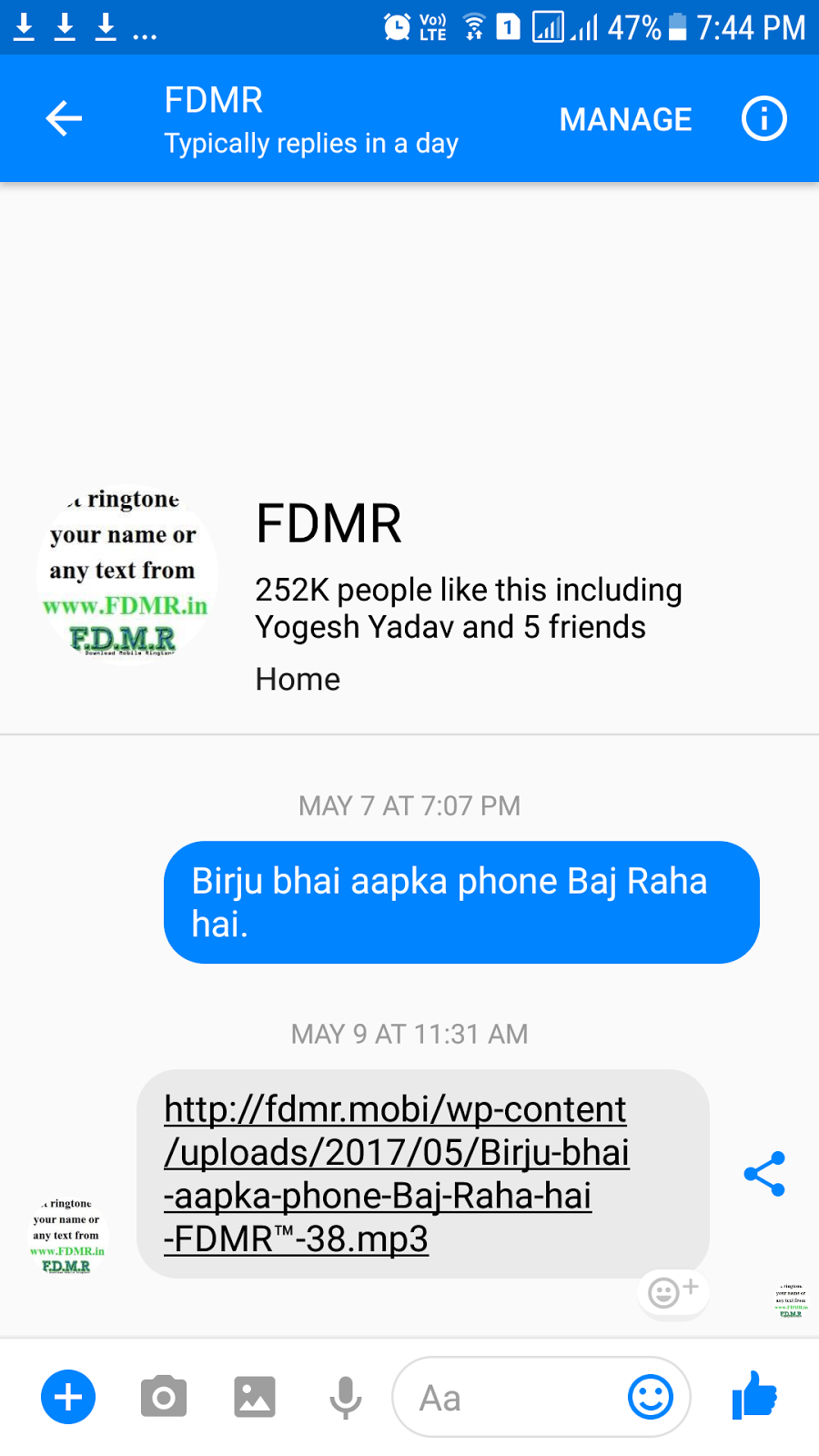 fdmr name ringtone fdmr name ringtone
