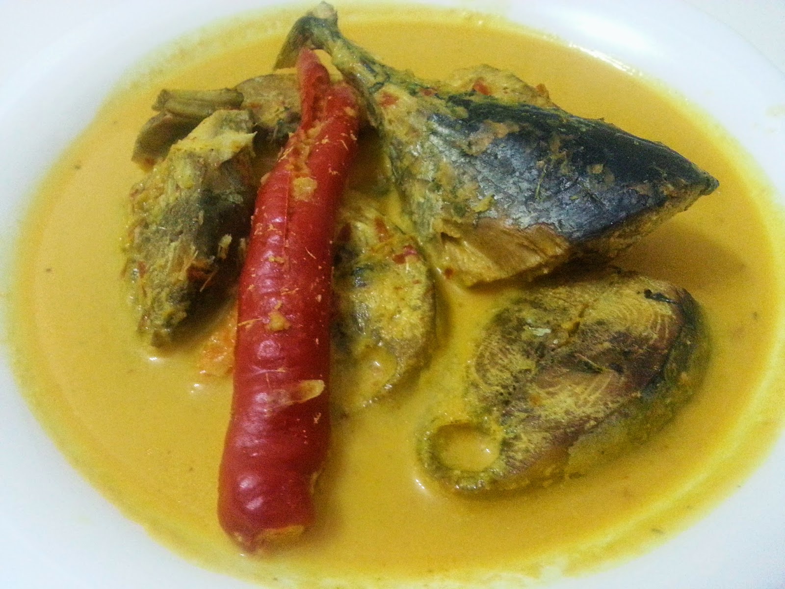 What I Have Cooked Gulai Ikan Tongkol Nasi Berlauk