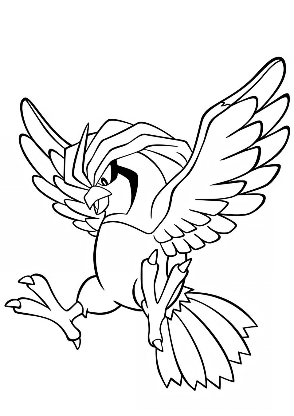 10 Classic Pokemon Coloring Pages Featuring Pidgeotto: Unleash Your Inner Artist