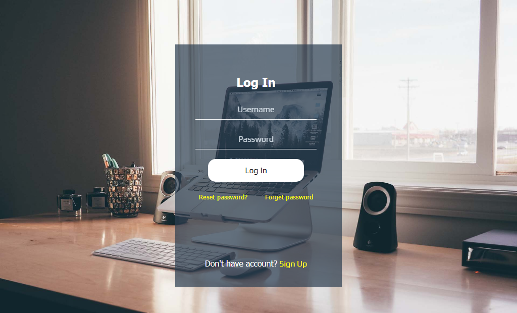 Transparent Login Registration Form In Html Css And Javascript