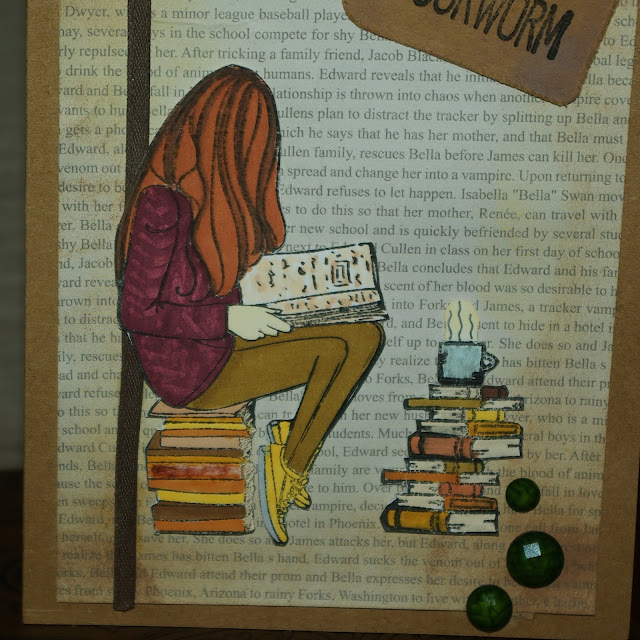 [DIY] Unity Stamp Start Something New A Bookworm´s Greeting Card  Grußkarte für Bücherwürmer