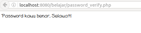 Verifiy password