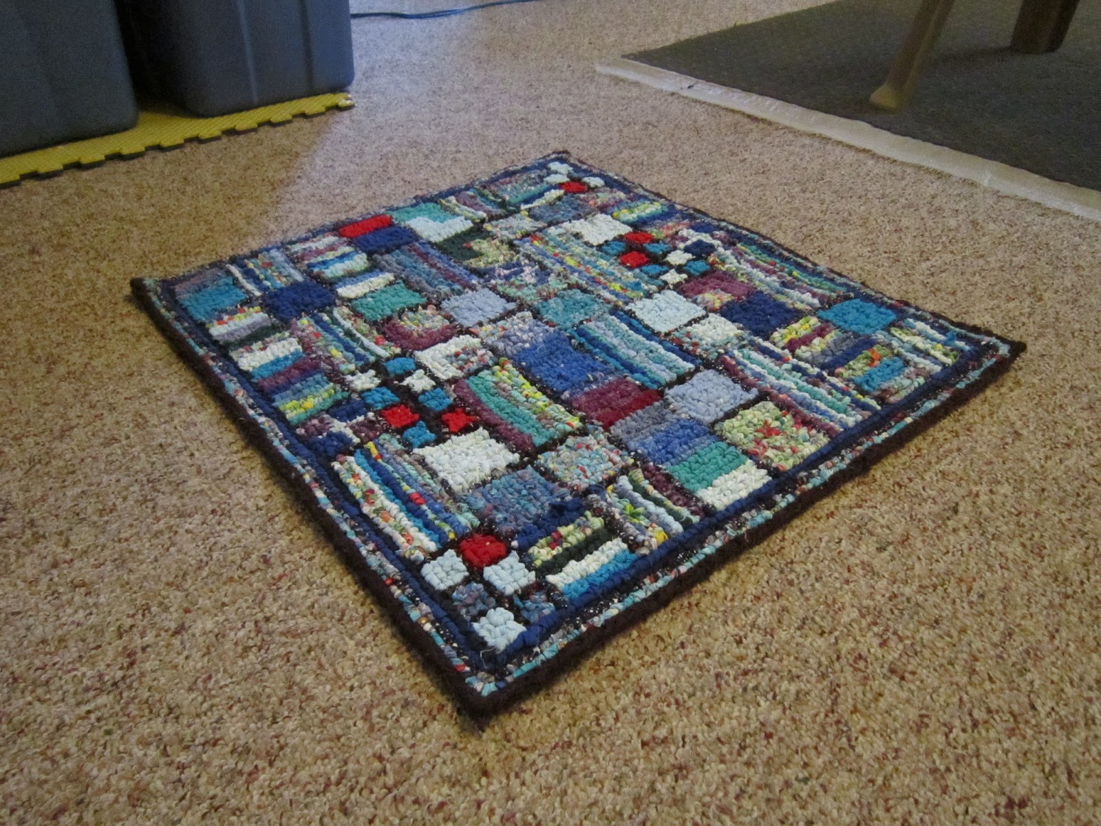 Creative blasting grounds: A photo progression of the cube style rug ...