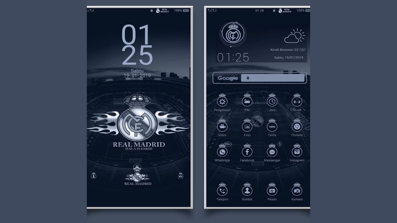 Tema Real Madrid Android OPPO ColorOs Tema Real Madrid Android OPPO ColorOs