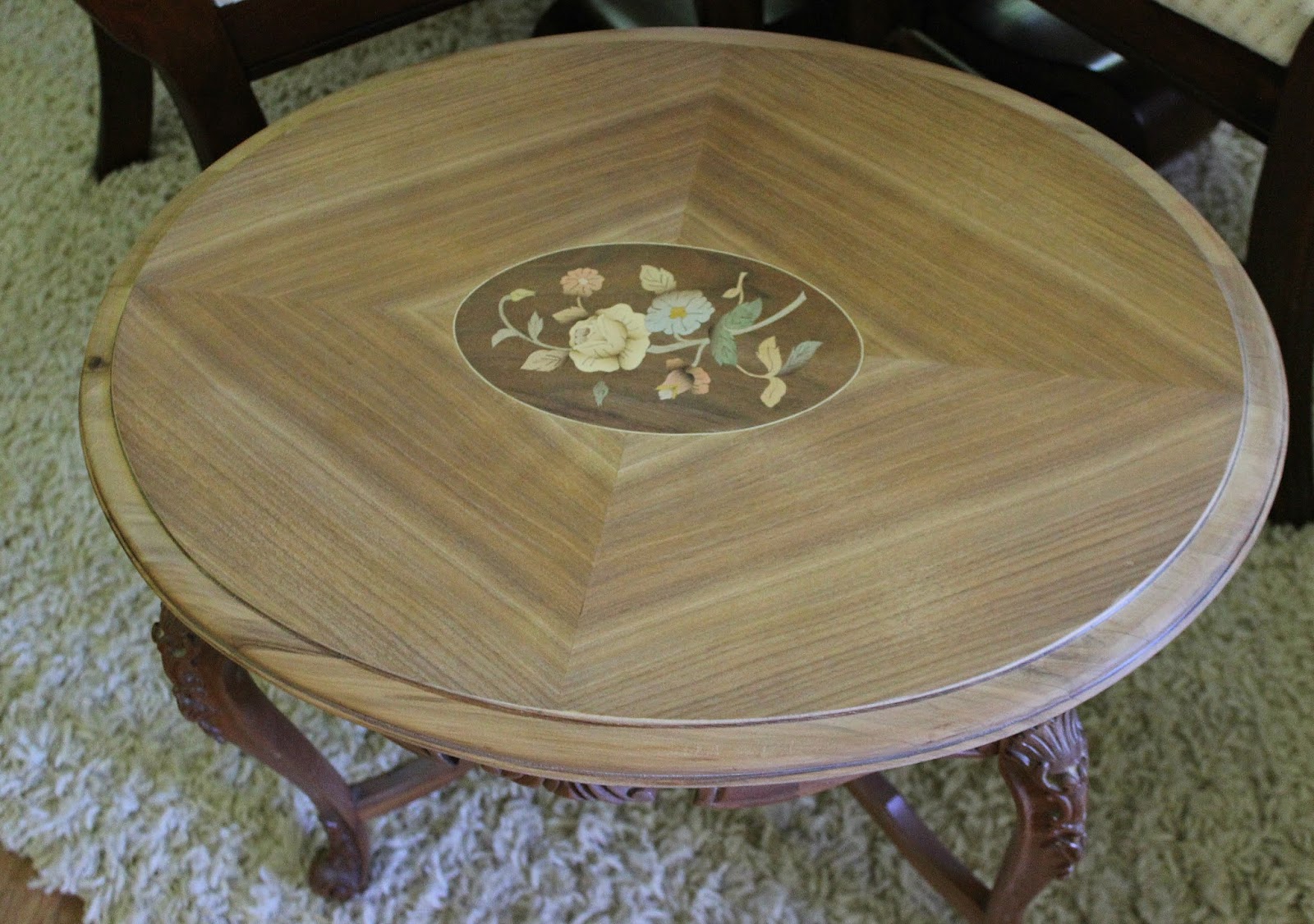 Ornate Garage Sale Coffee Table Upcycle Organized Clutter