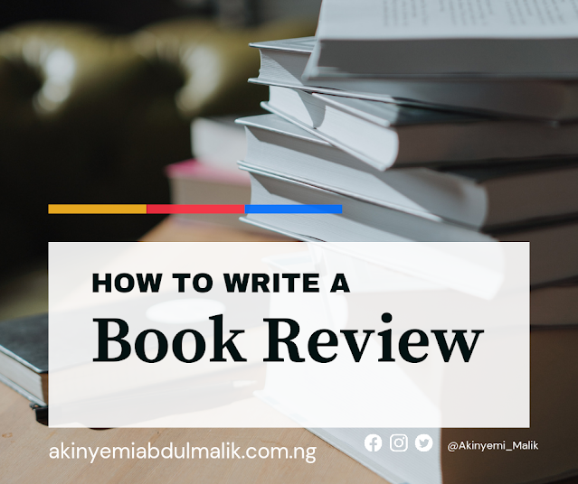 Image worded with how to review a book
