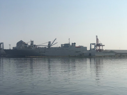 Big Cargo Ships in Baltimore