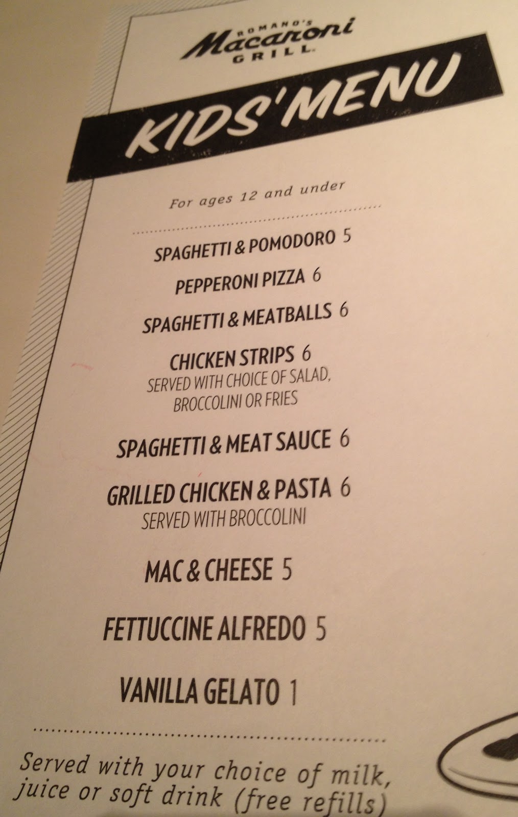 Uppies And Cuppies Macaroni Grill