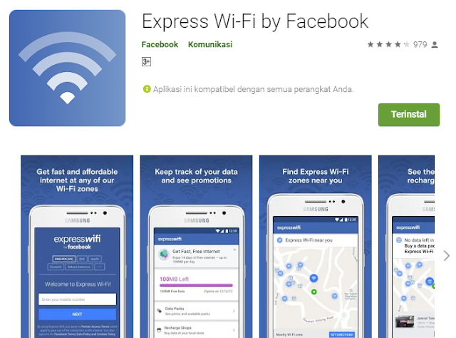 Wifi Gratis dengan Facebook Wi-fi atau Express wi-fi