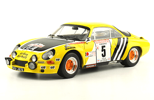 les plus grandes voitures de rallye 1:18 Alpine Renault A110 1975 Gérard Larousse
