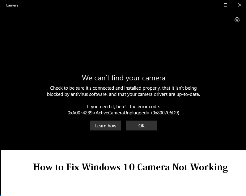 Windows 10 Camera Not Working3 Methods How to Fix Tech Blogspot