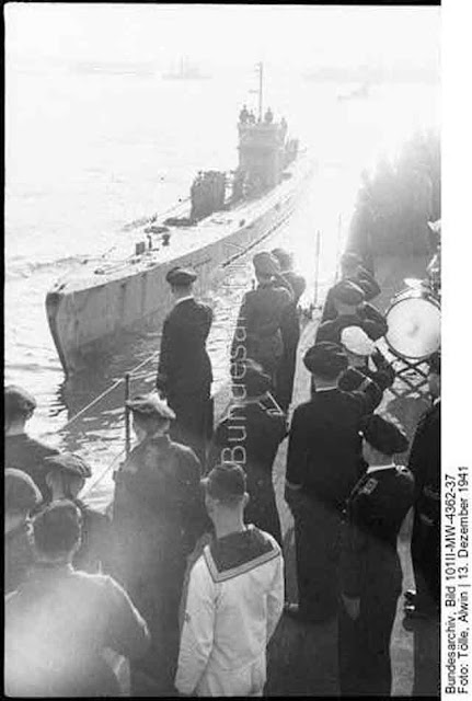 U-126 at Lorient, France on 13 December 1941 worldwartwo.filminspector.com