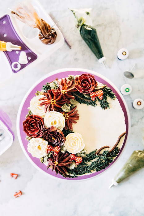 christmas wreath cake