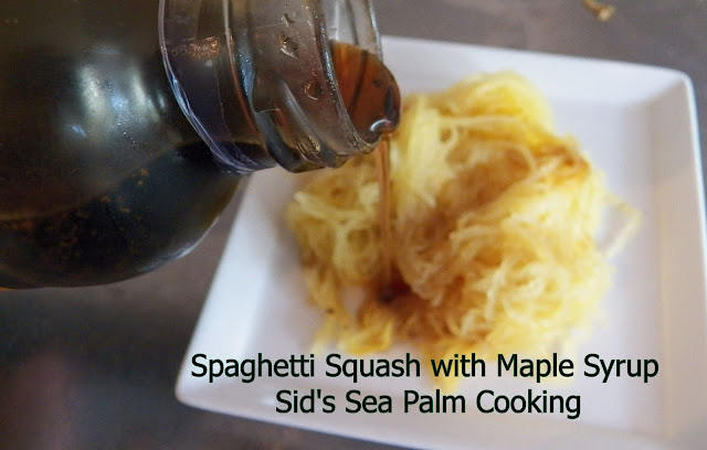 Baked Spaghetti Squash with Maple Syrup