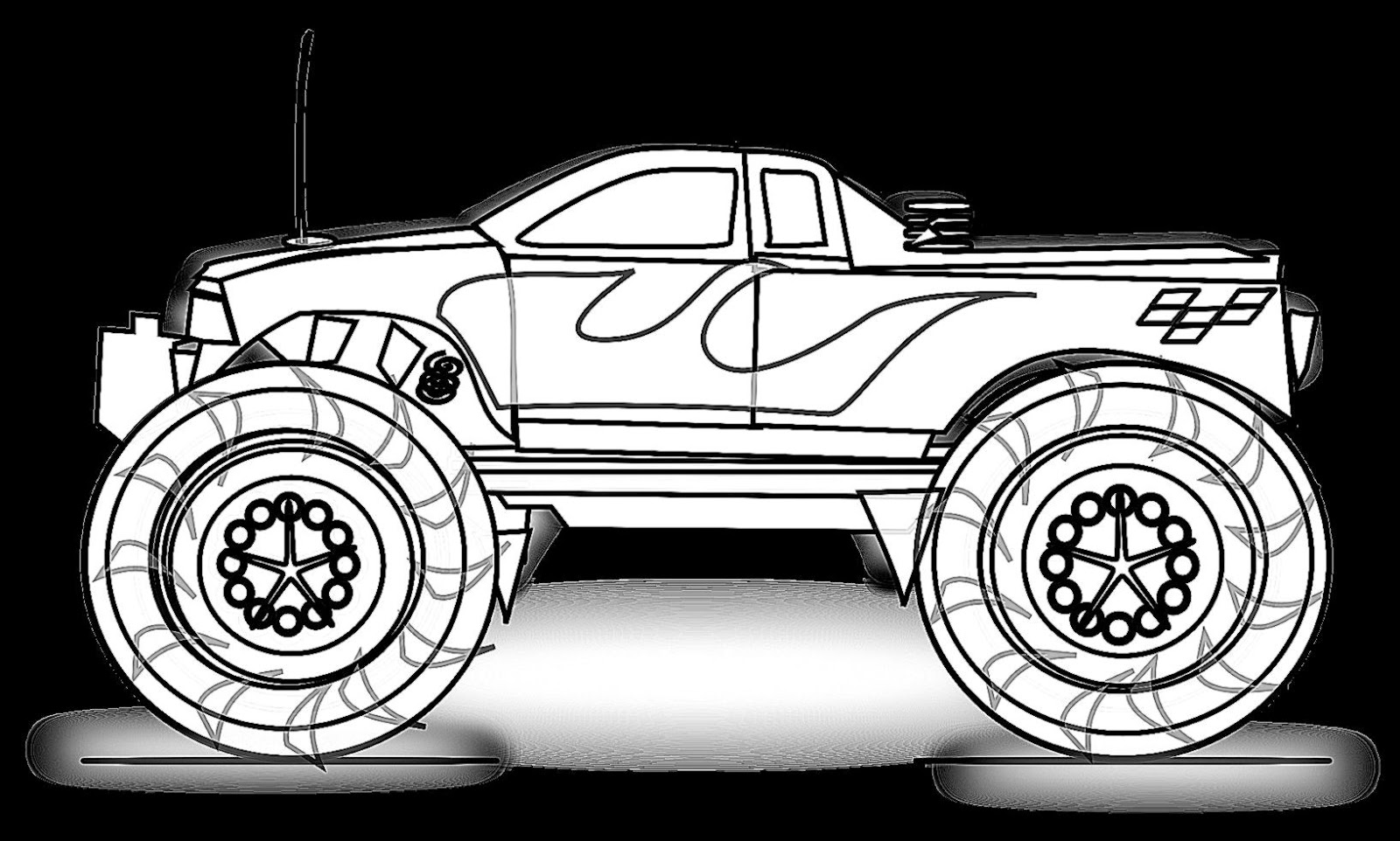 Monster Truck Coloring Pages For Boys - Free Coloring Pages