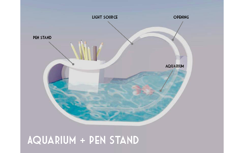 Aquarium Design Concept | product design pen stand aquarium concept design Aquarium Design Concept | product design pen stand aquarium concept design
