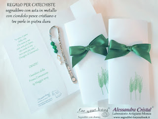 bomboniera segnalibro metallo regalo catechiste sacerdoti pesce cristiano segnalibro metallo pesce cristiano