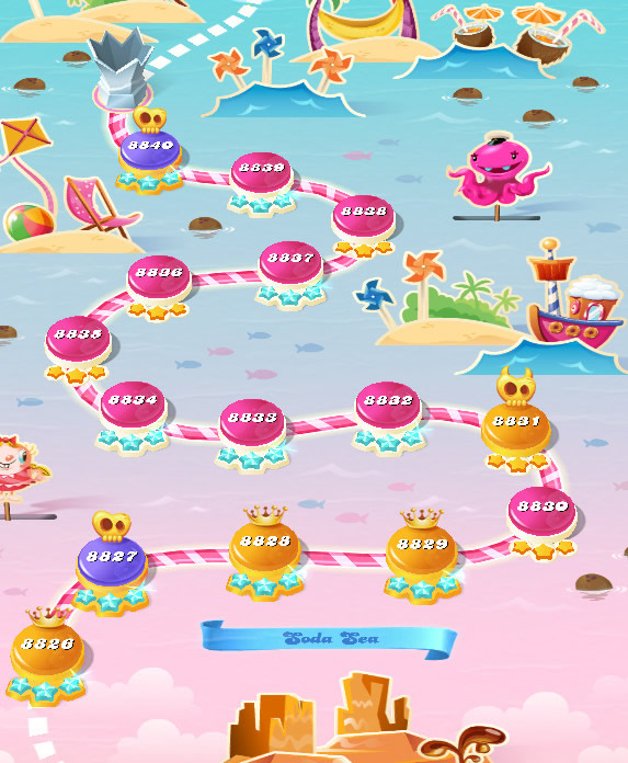 Candy Crush Saga level 8826-8840 Candy Crush Saga level 8826-8840