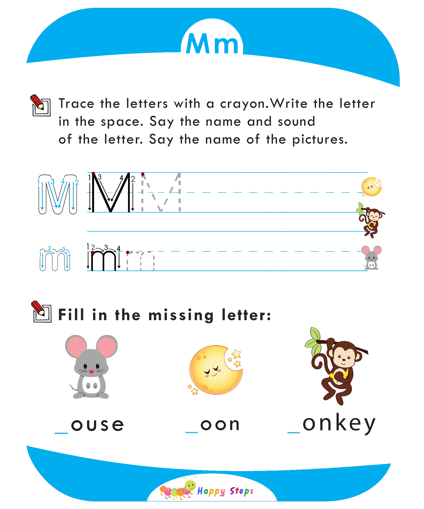 Activity Worksheet -2 Letter M