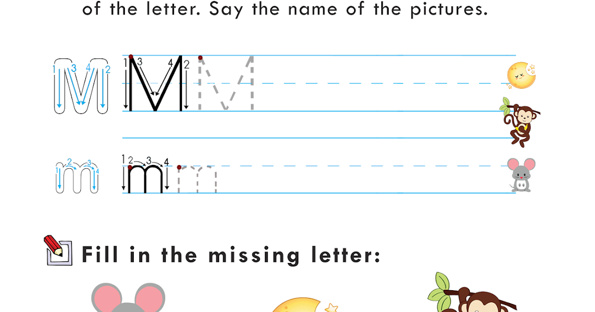 Activity Worksheet -2 Letter M